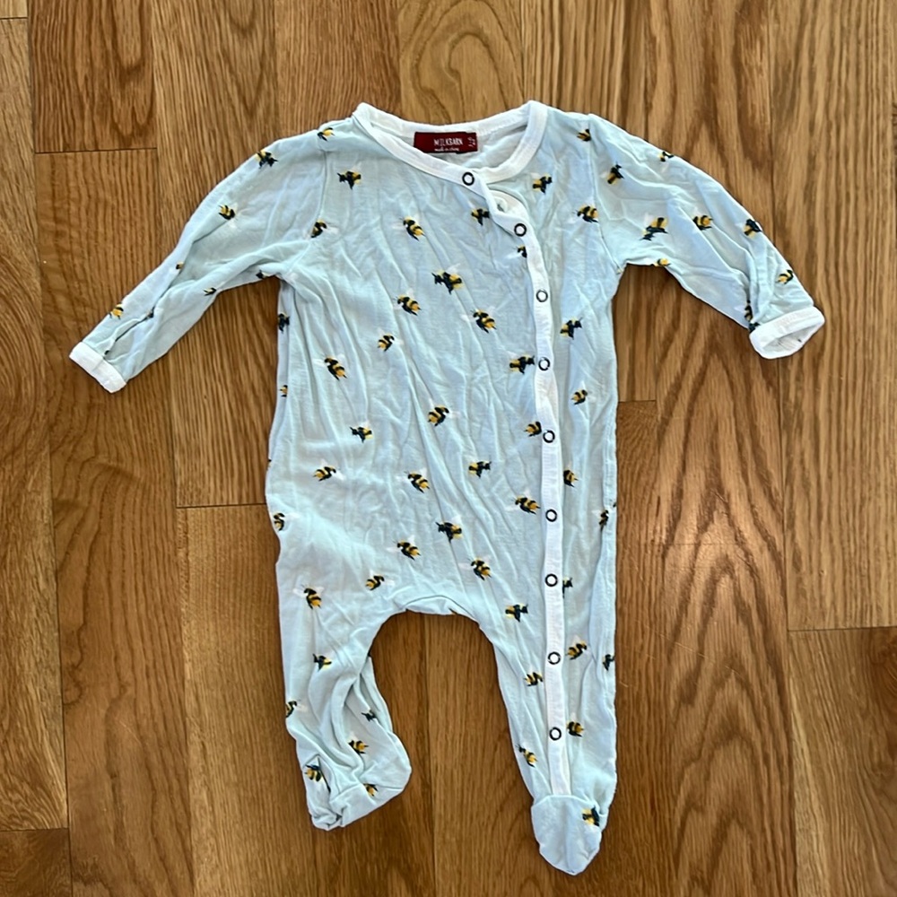 Milkbarn Bumblebee Baby Pajamas